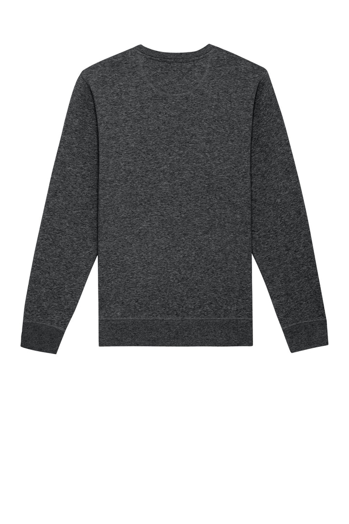 Rear View of DkHtGry Stanley/Stella Unisex Roller Crewneck Sweatshirt SXU010