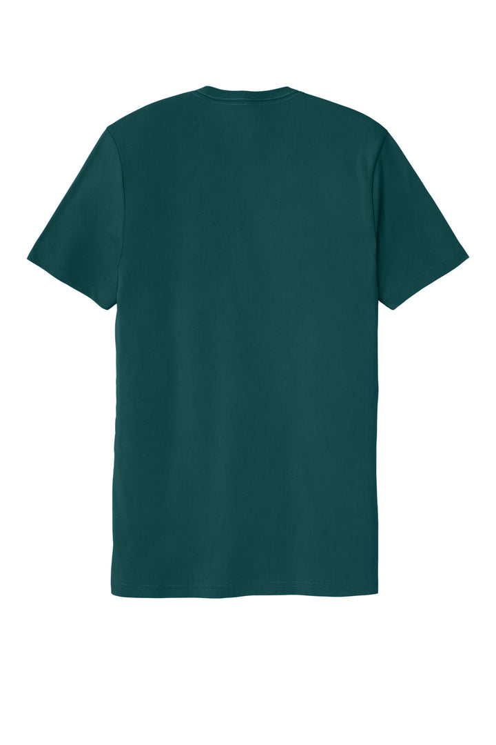 Rear View of DpSeaGreen Allmade Unisex Organic Cotton Tee. AL2100