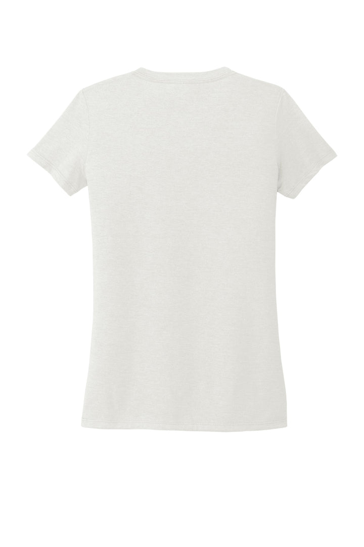 Rear View of Fairly White Allmade Women's Tri-Blend V-Neck Tee AL2018