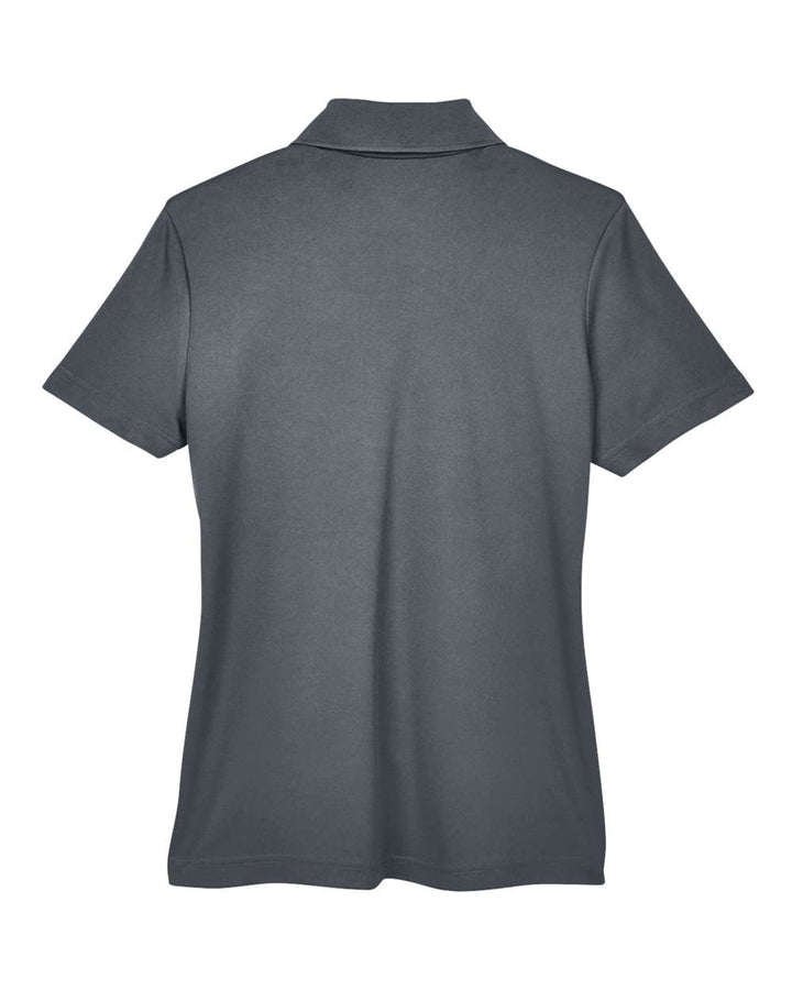 Rear View of Forest/ Carbon Women's Balance Colorblock Performance Piqué Polo - CE101W
