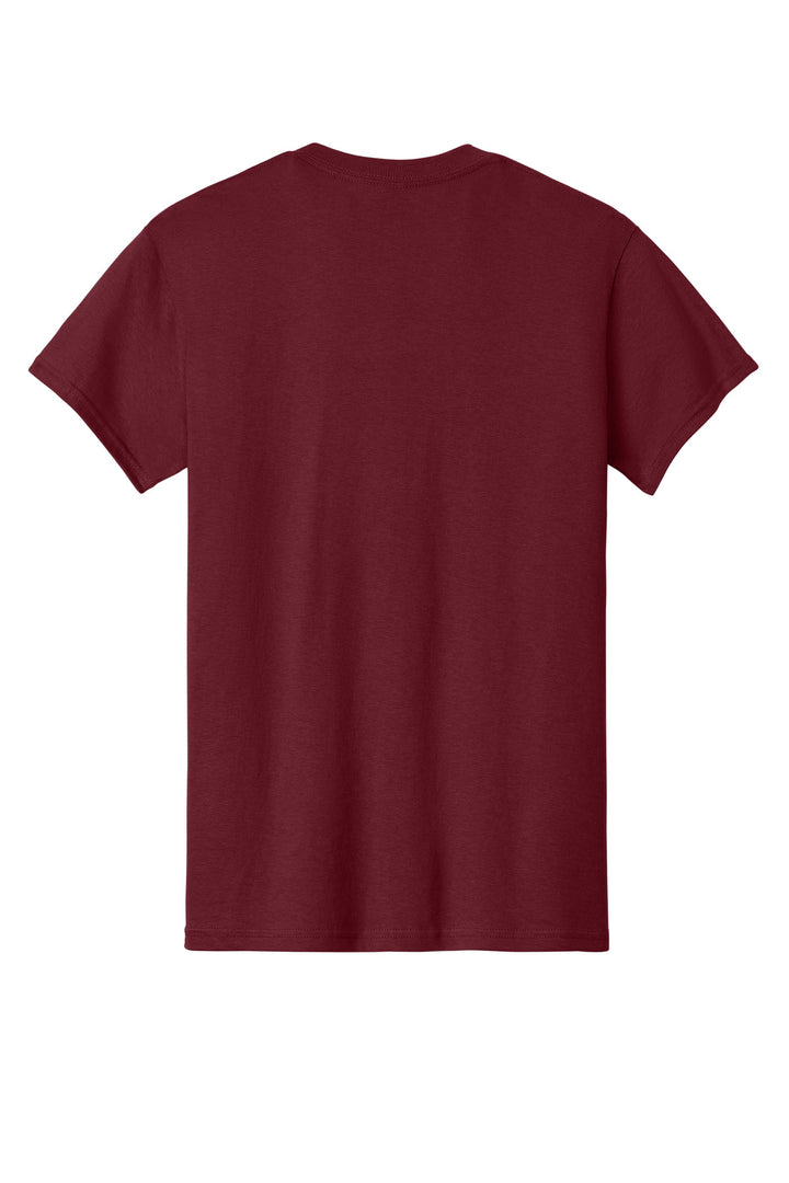 Rear View of Garnet Gildan - Heavy Cotton 100% Cotton T-Shirt. 5000