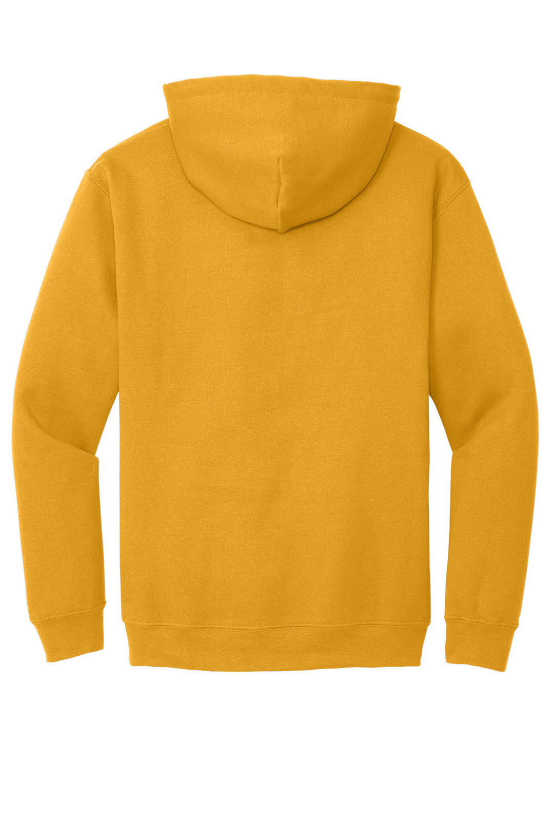 Rear View of Gold Gildan - Heavy Blend Hooded Sweatshirt. 18500