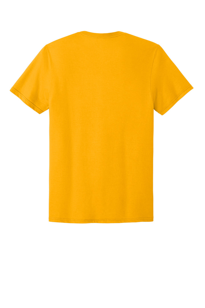 Rear View of Gold Jerzees Classics Unisex Cotton T-Shirt 363M