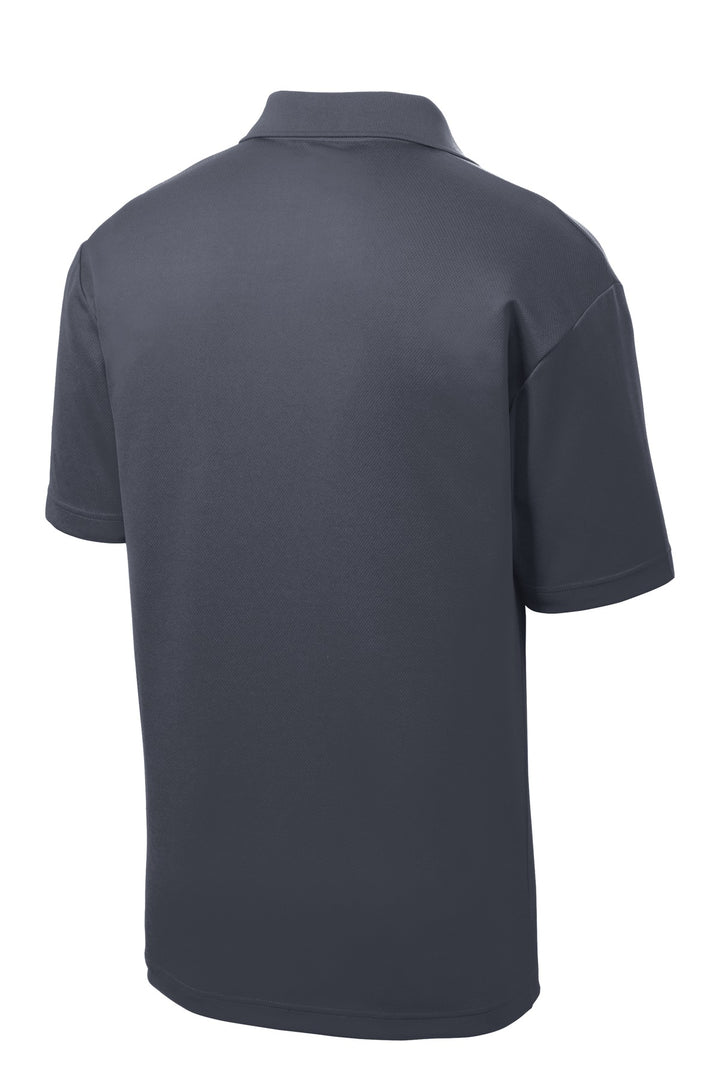 Rear View of Graphite Grey Sport-Tek PosiCharge RacerMesh Polo. ST640