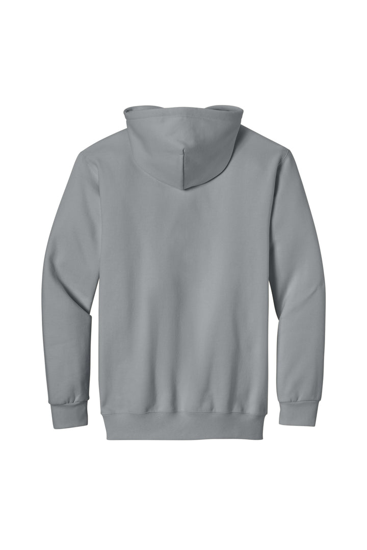 Rear View of Gravel Gildan Hammer Maxweight Hooded Sweatshirt 19500