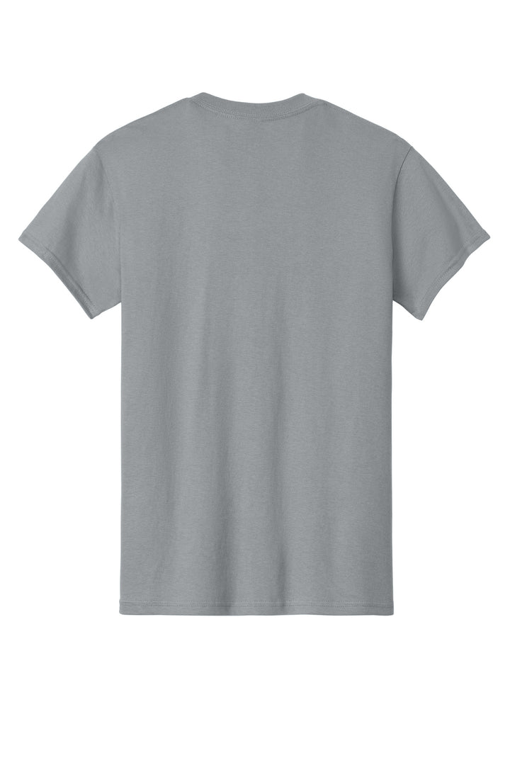 Rear View of Gravel Gildan - Heavy Cotton 100% Cotton T-Shirt. 5000