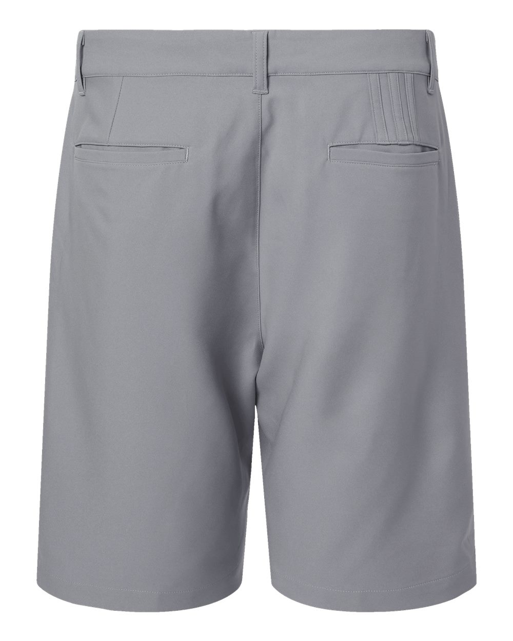 Rear View of Grey Three Golf Shorts - A2000