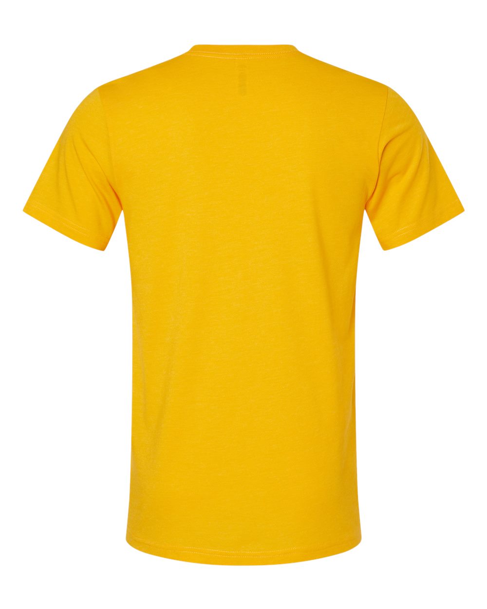 Rear View of Heather Gold CVC Jersey Tee - 3001CVC
