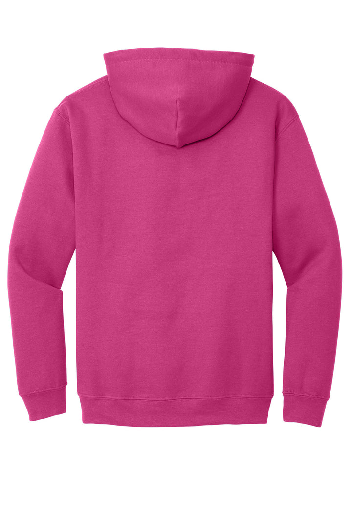 Rear View of Heliconia Gildan - Heavy Blend Hooded Sweatshirt. 18500