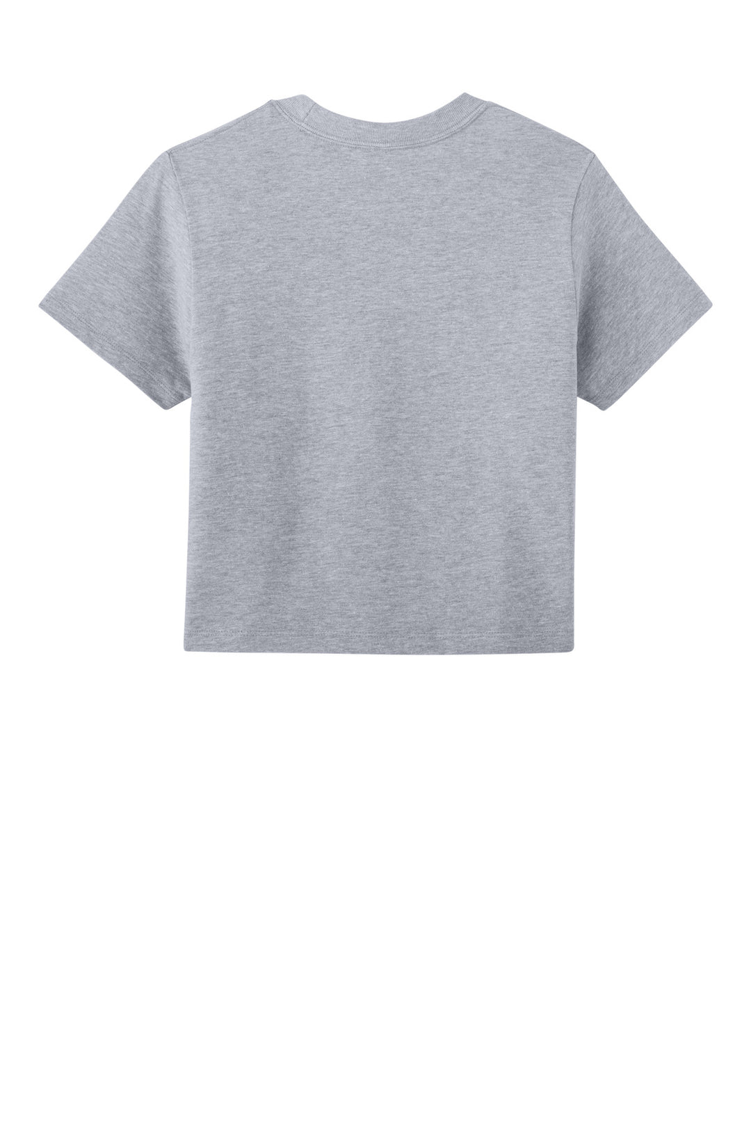Rear View of HthrGray Next Level Apparel Women's Heavyweight Boxy Tee NL7610