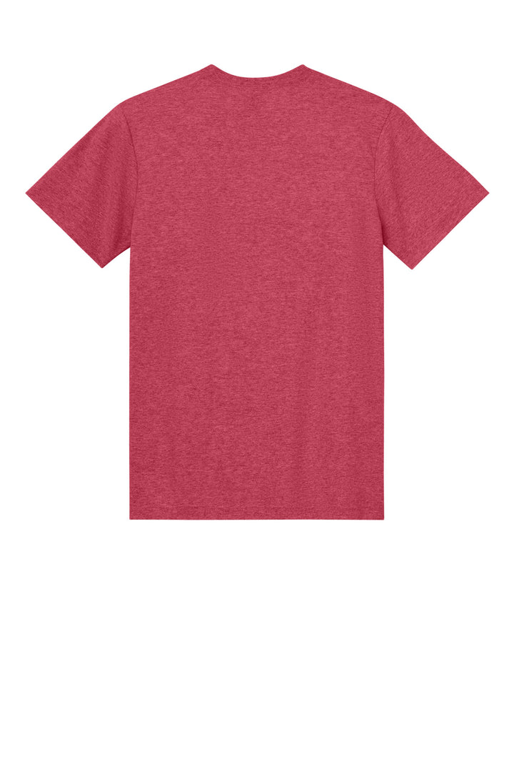 Rear View of HthrRed Gildan Light Cotton Tee 3000