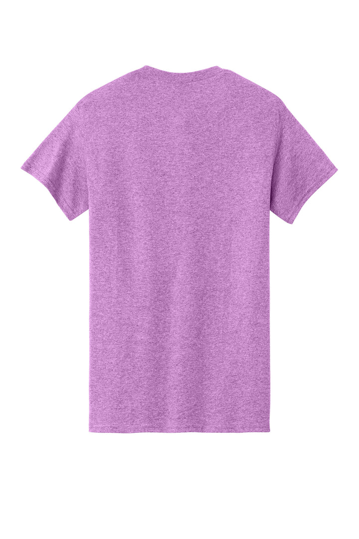Rear View of HtrRadOrcd Gildan - Heavy Cotton 100% Cotton T-Shirt. 5000