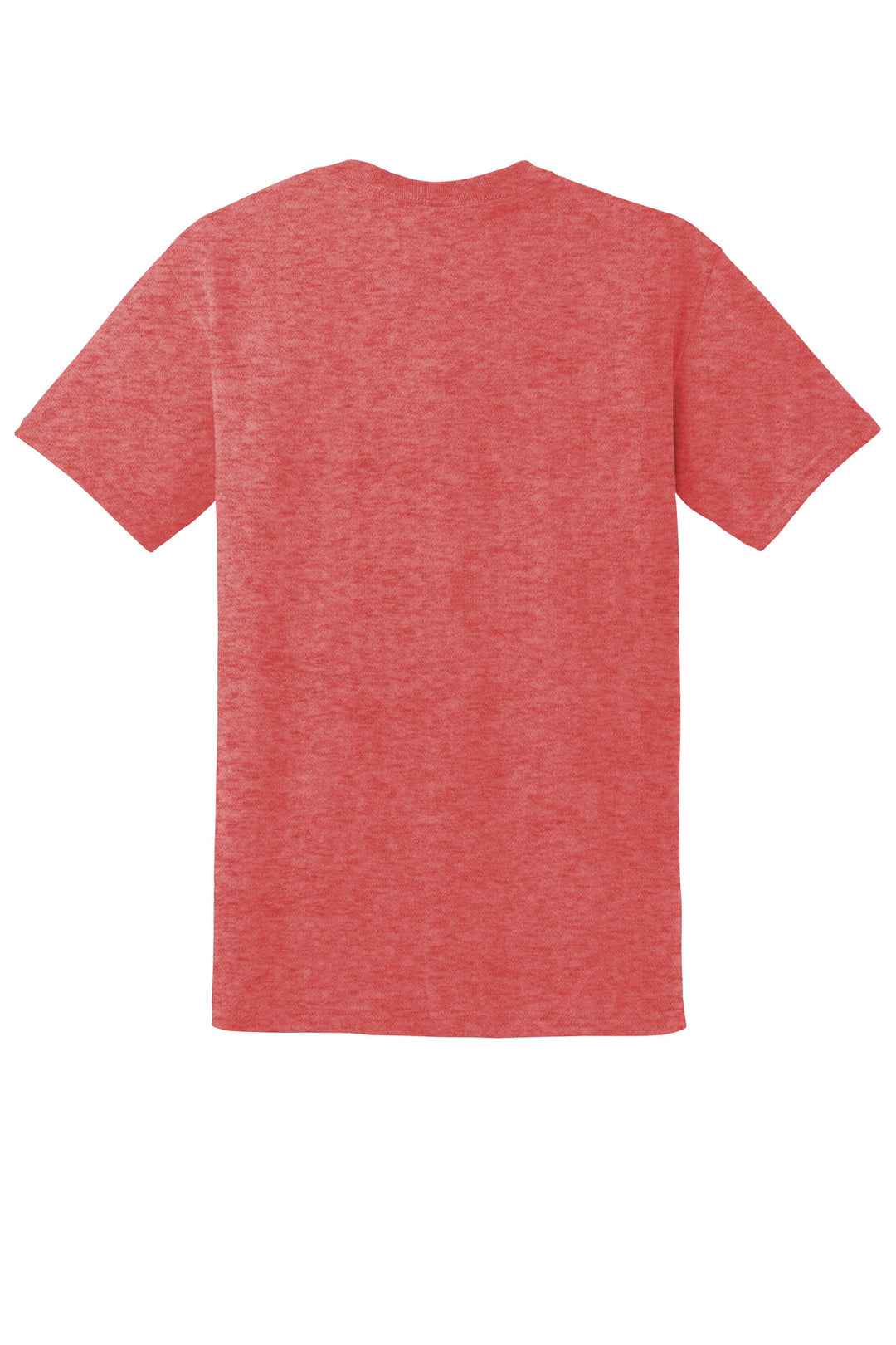 Rear View of HtrScarRed Gildan DryBlend 50 Cotton/50 Poly T-Shirt. 8000