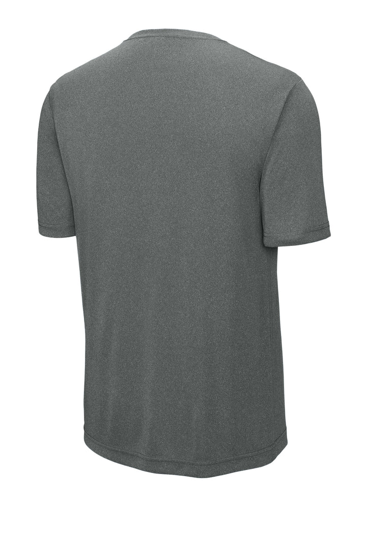Rear View of IronGreyHt Sport-Tek PosiCharge Competitor Tee. ST350