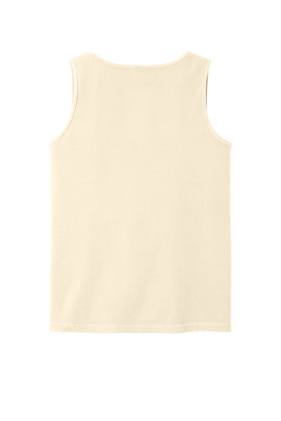Rear View of Ivory COMFORT COLORS Heavyweight Ring Spun Tank Top. 9360