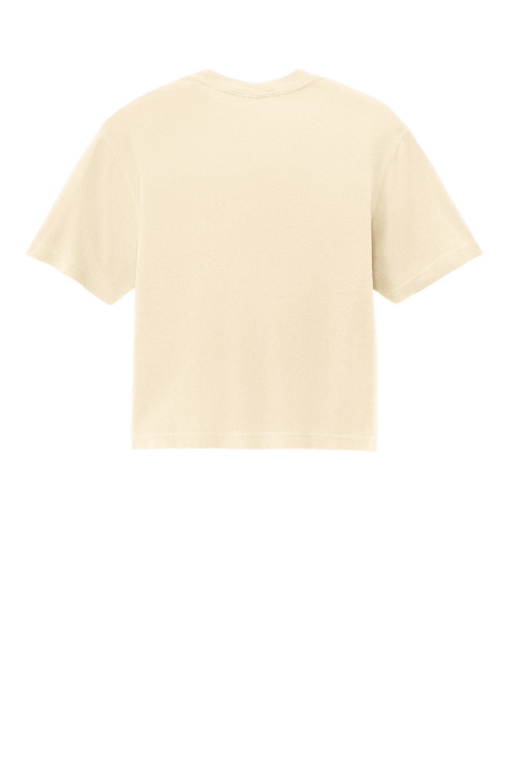 Rear View of Ivory Comfort Colors Women's Heavyweight Boxy Tee 3023CL