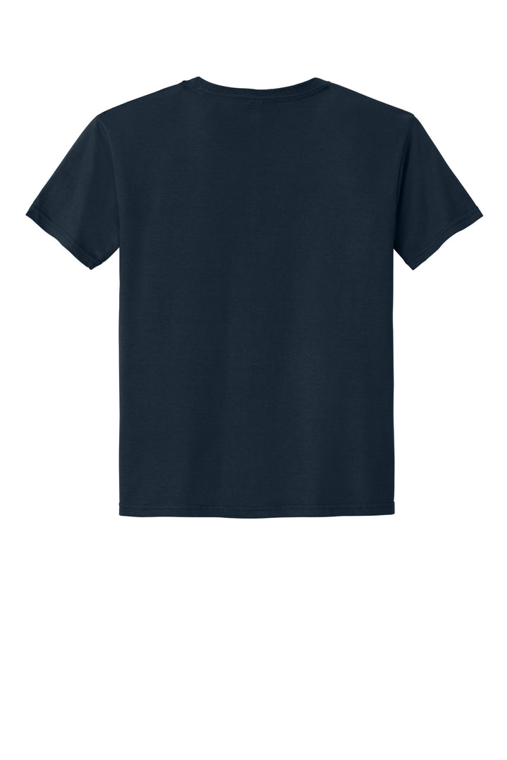 Rear View of JNavy Jerzees Classics Youth Cotton T-Shirt 363Y