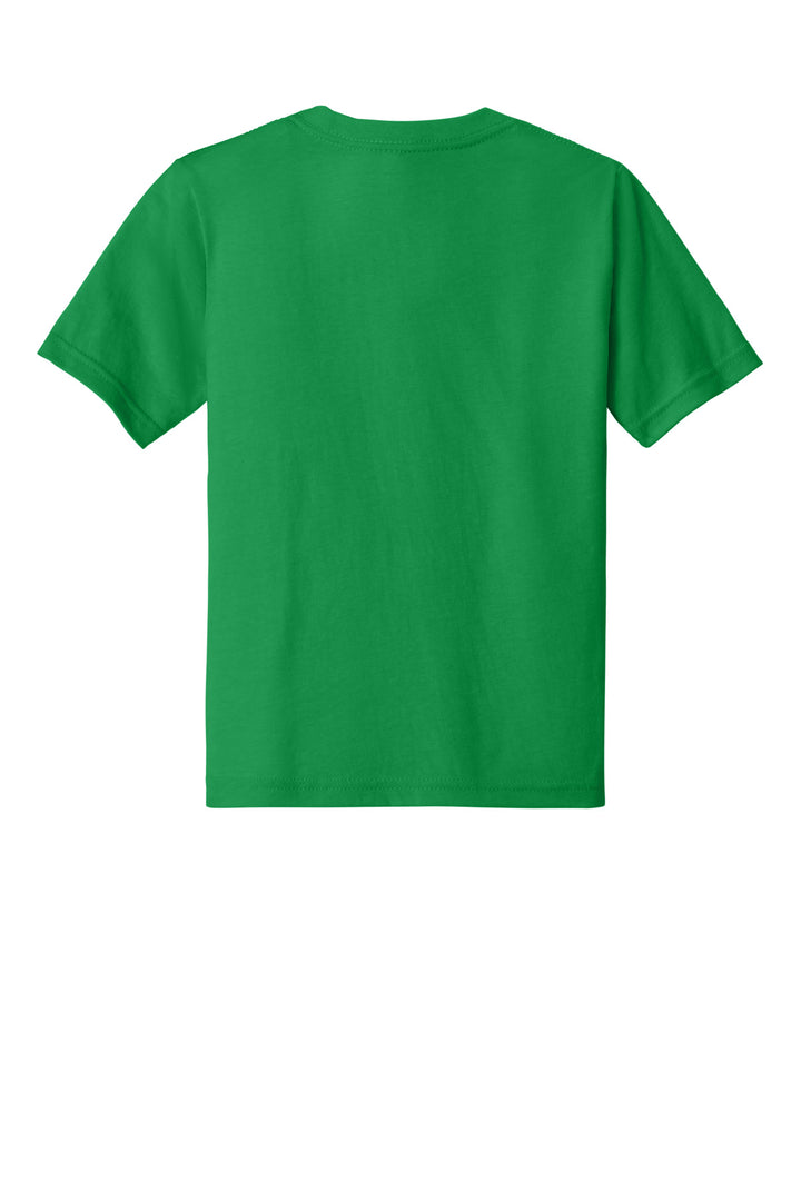 Rear View of KellyGreen Next Level Apparel Youth CVC Tee NL3312