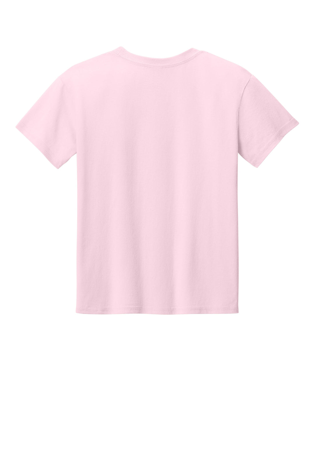 Rear View of LightPink Gildan Youth Light Cotton Tee 3000B