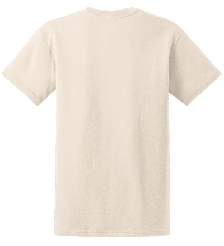 Rear View of Natural Gildan - Ultra Cotton 100% US Cotton T-Shirt. 2000