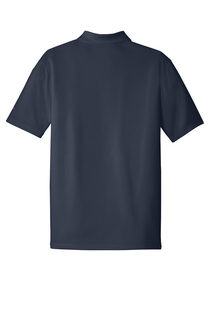 Rear View of Navy Nike Dri-FIT Classic Fit Players Polo with Flat Knit Collar. 838956