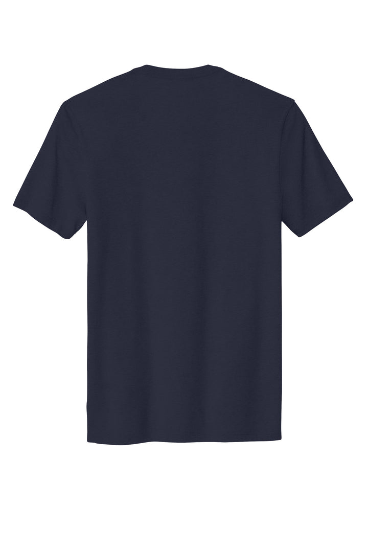 Rear View of NghtSkyNvy Allmade Unisex Organic Cotton Tee. AL2100
