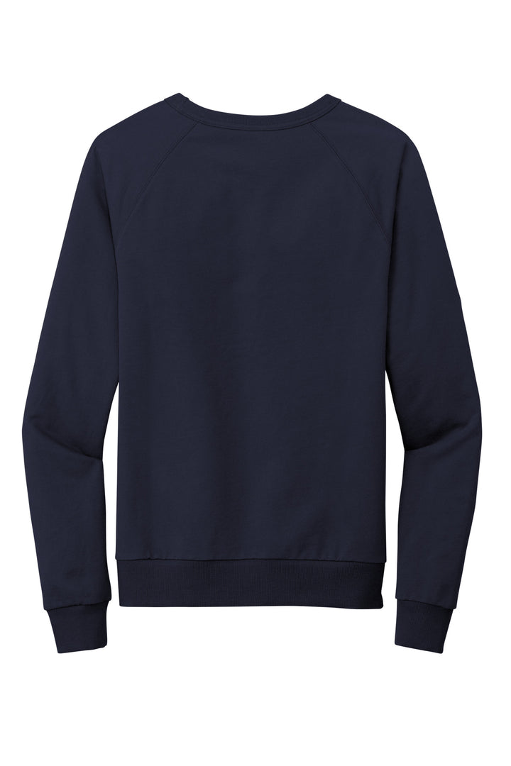 Rear View of NghtSkyNvy Allmade Unisex Organic French Terry Crewneck Sweatshirt AL4004