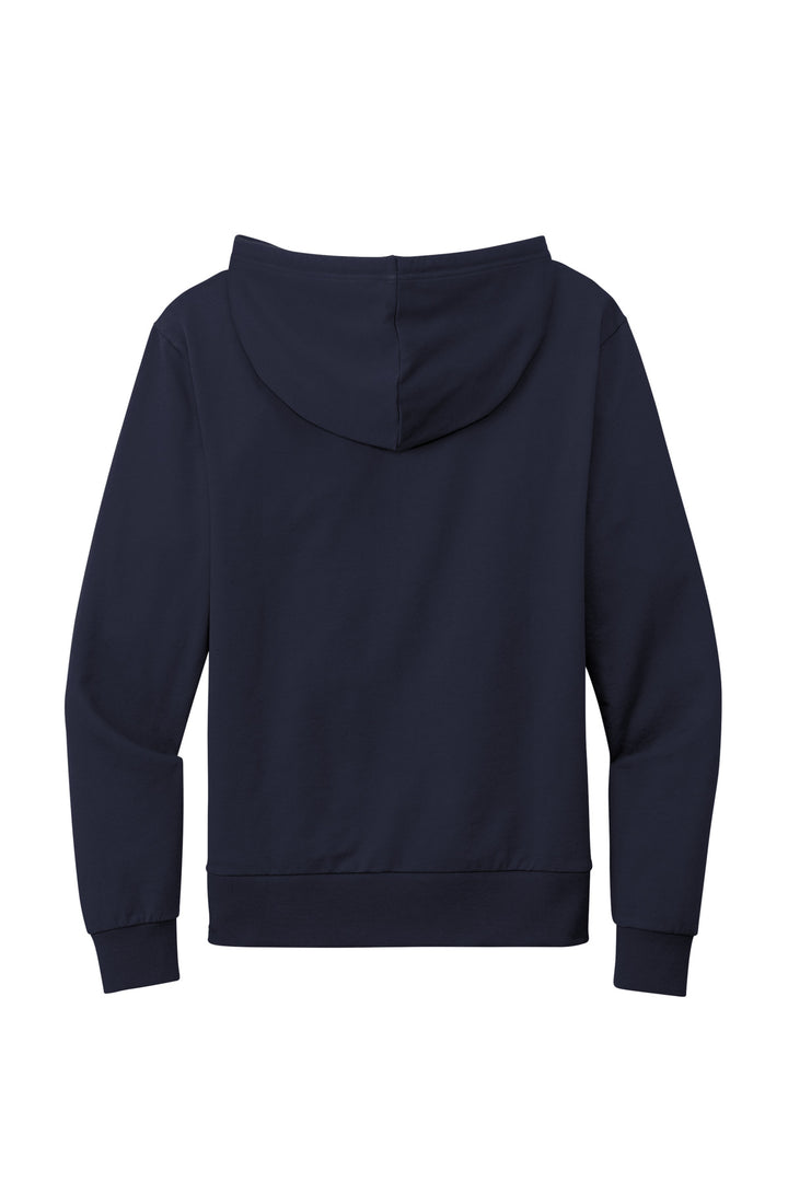 Rear View of NghtSkyNvy Allmade Unisex Organic French Terry Pullover Hoodie AL4000