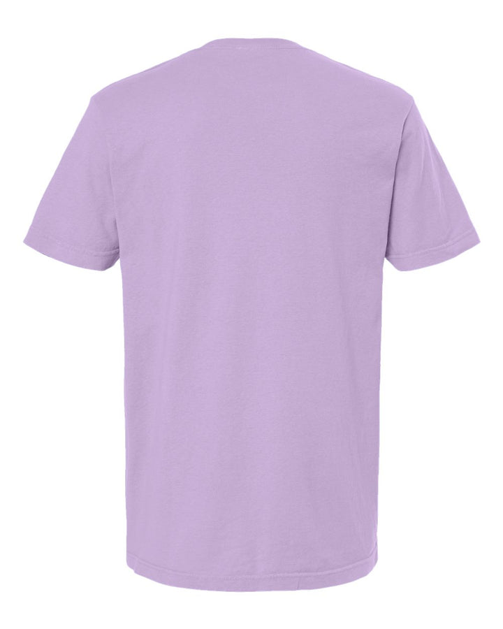 Rear View of Orchid Vintage Garment-Dyed T-Shirt - 6500M