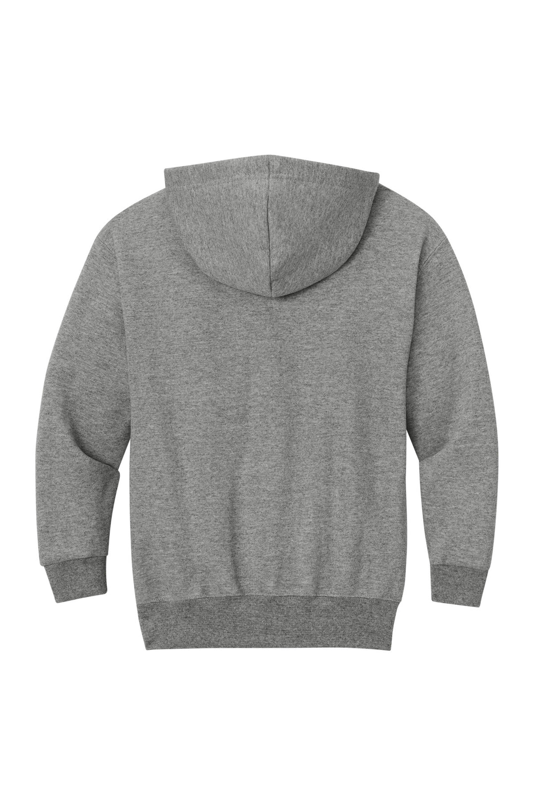 Rear View of Oxford Jerzees - Youth NuBlend Full-Zip Hooded Sweatshirt. 993B