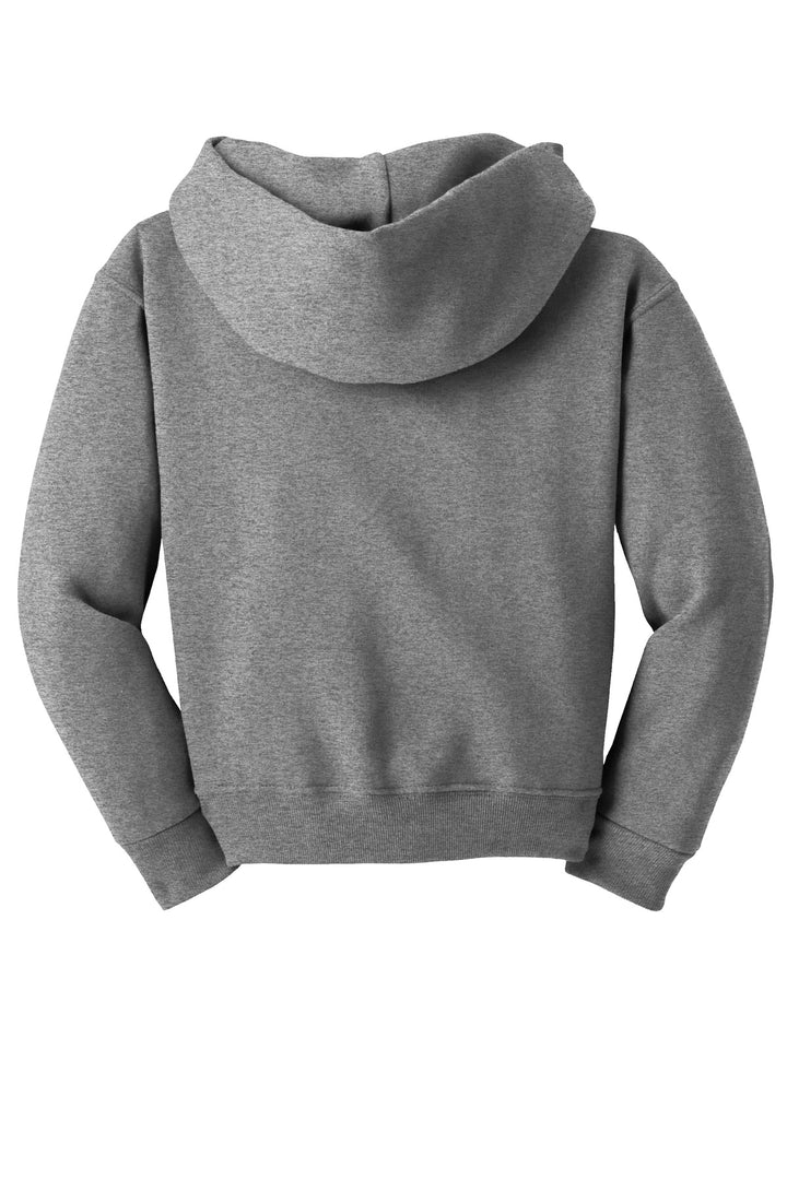 Rear View of Oxford Jerzees - Youth NuBlend Pullover Hooded Sweatshirt. 996Y