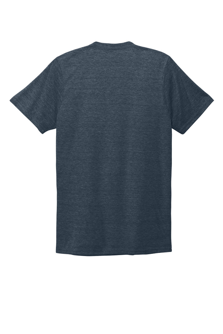 Rear View of Rebel Blue Allmade Unisex Tri-Blend V-Neck Tee AL2014