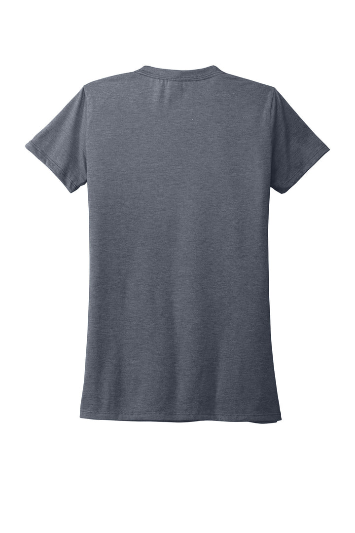 Rear View of Rebel Blue Allmade Women's Tri-Blend Tee AL2008