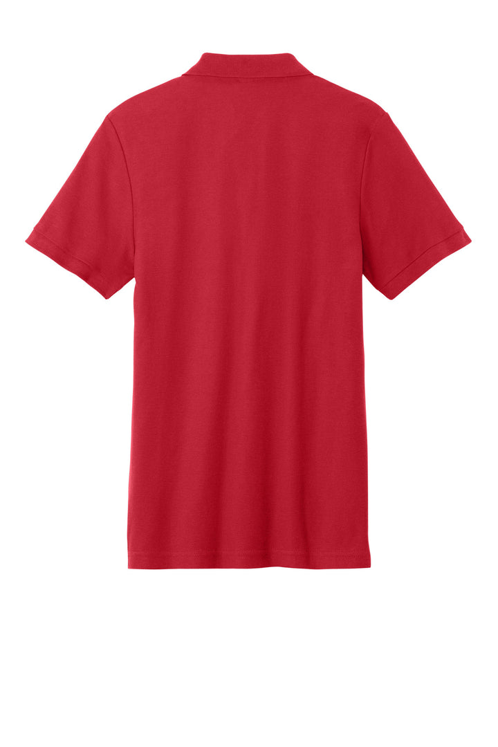 Rear View of Red Gildan Hammer Pique Polo 85800