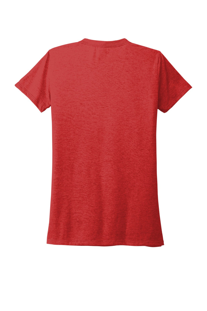 Rear View of Rise Up Red Allmade Women's Tri-Blend Tee AL2008