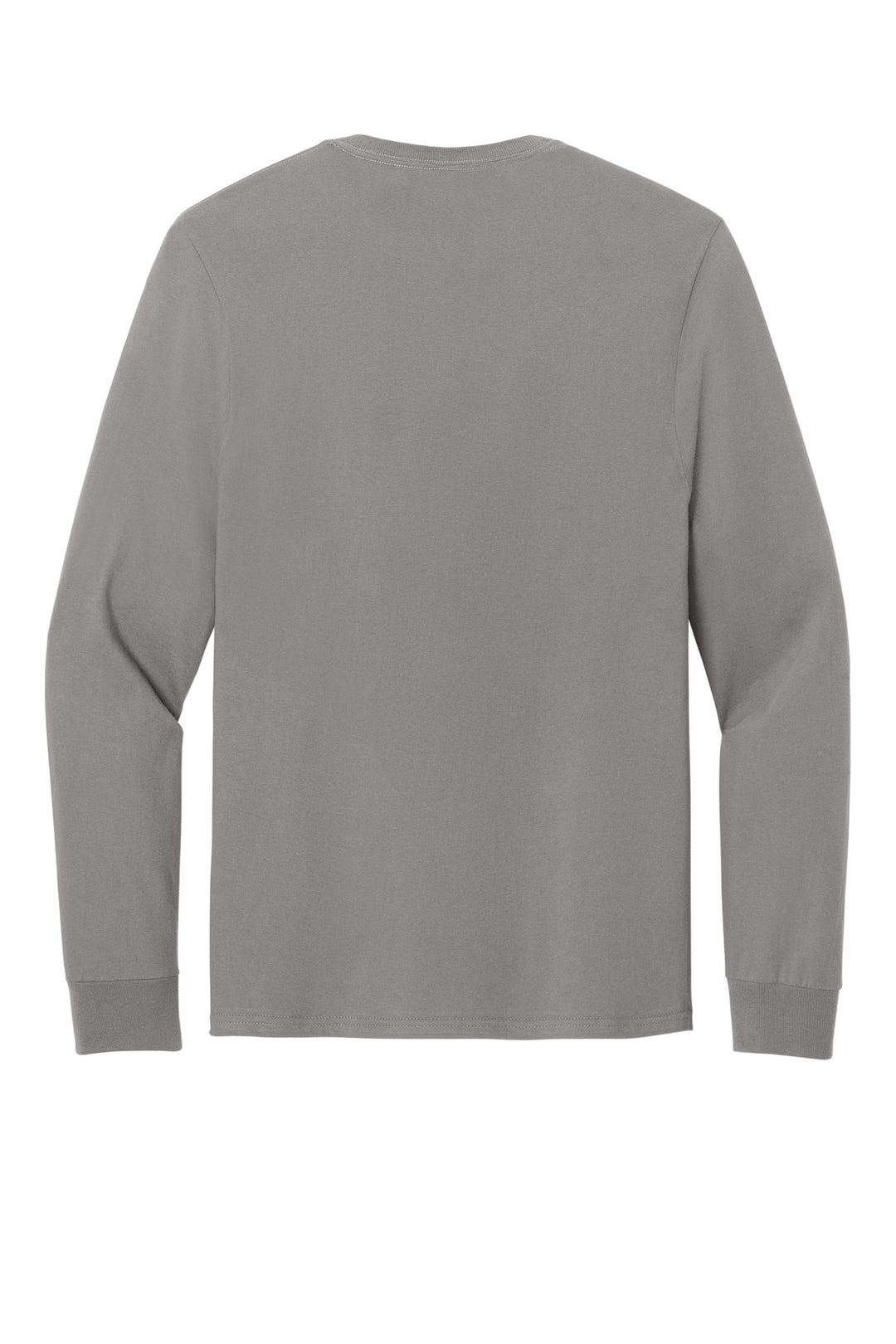 Rear View of Rock Jerzees Classics Unisex Cotton Long Sleeve T-Shirt 363L