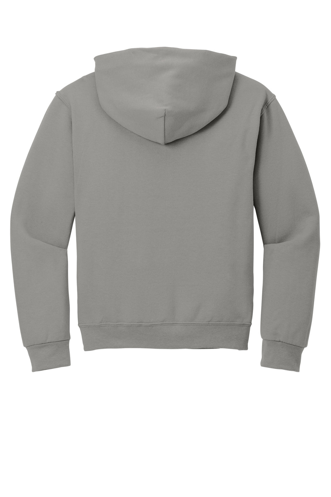 Rear View of Rock Jerzees NuBlend Pullover Hooded Sweatshirt. 996M