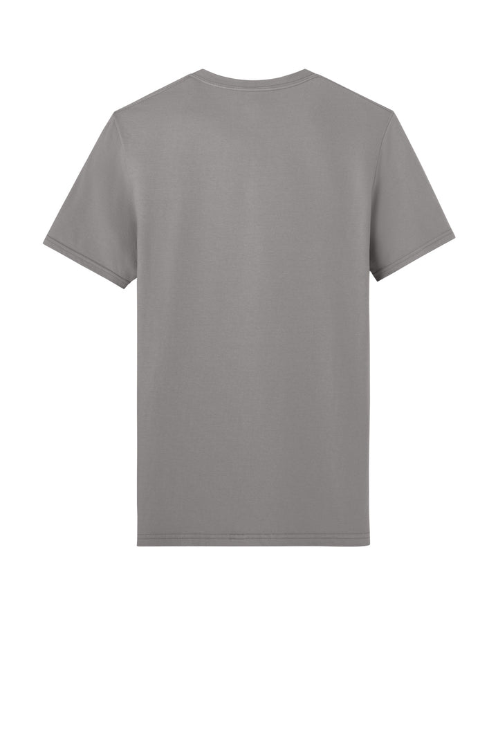 Rear View of Rock Jerzees Unisex Premium Combed Ring Spun Cotton Tee 570M
