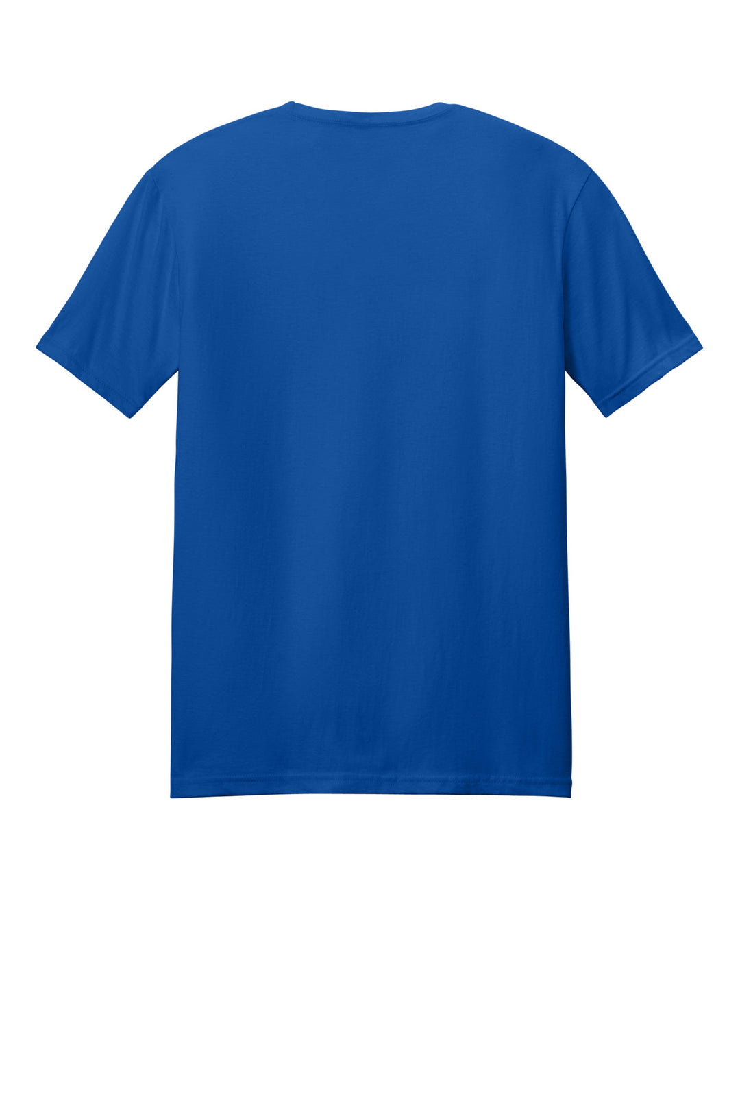 Rear View of Royal Gildan Softstyle T-Shirt. 64000