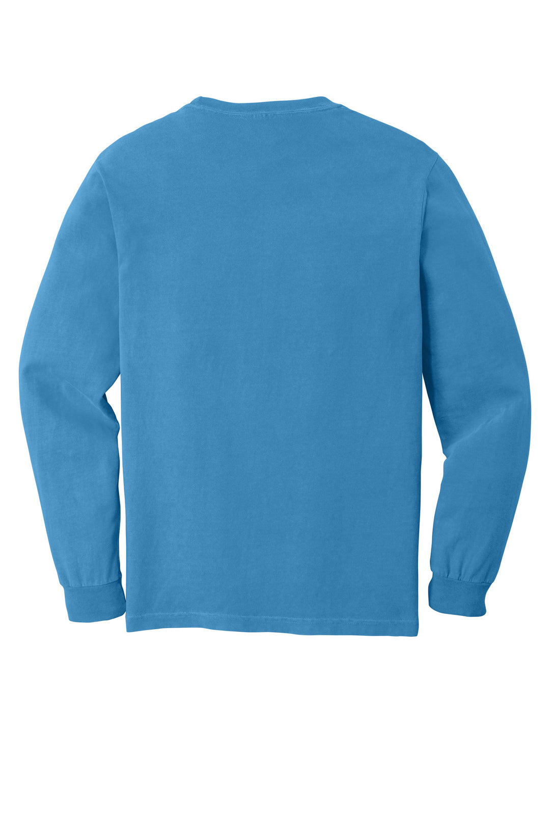 Rear View of RoyCaribe COMFORT COLORS Heavyweight Ring Spun Long Sleeve Tee. 6014