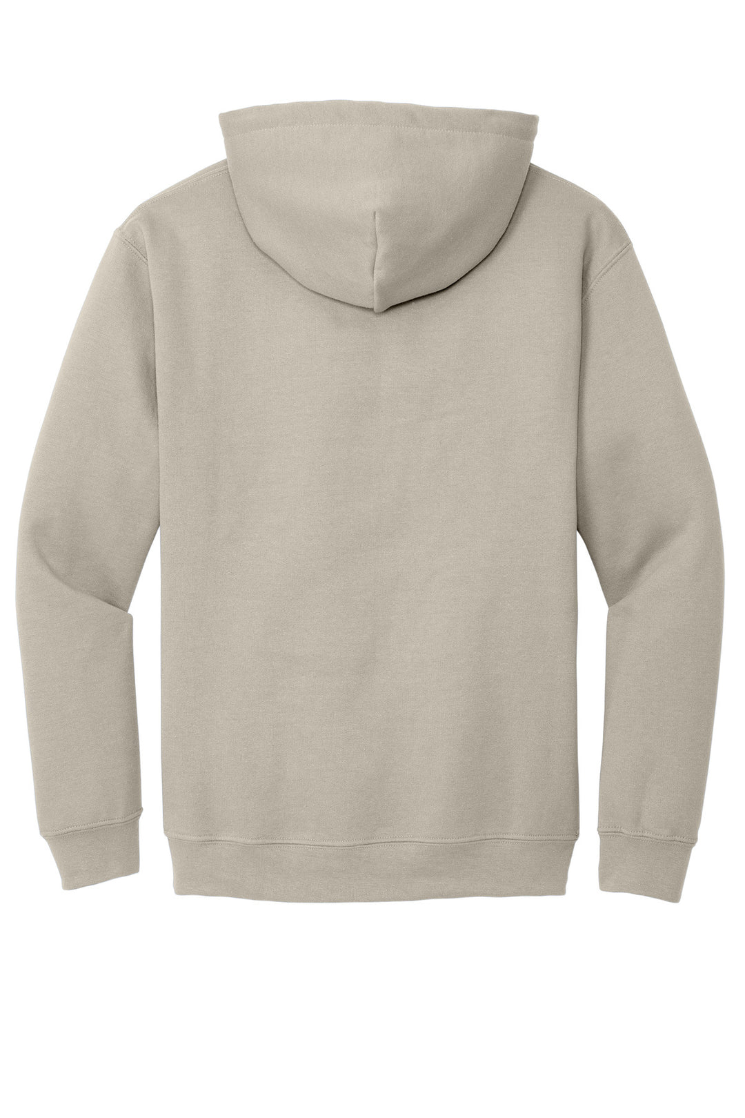 Rear View of Sand Gildan - Heavy Blend Hooded Sweatshirt. 18500
