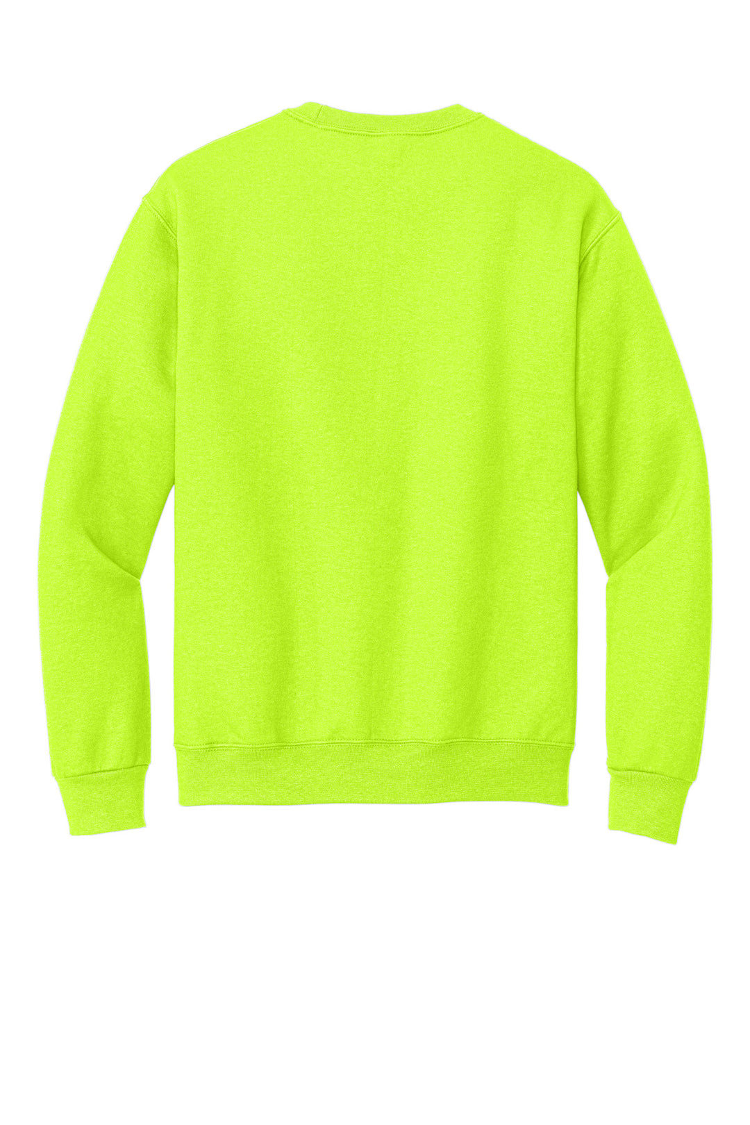 Rear View of SftyGrn Jerzees Super Sweats NuBlend - Crewneck Sweatshirt. 4662M