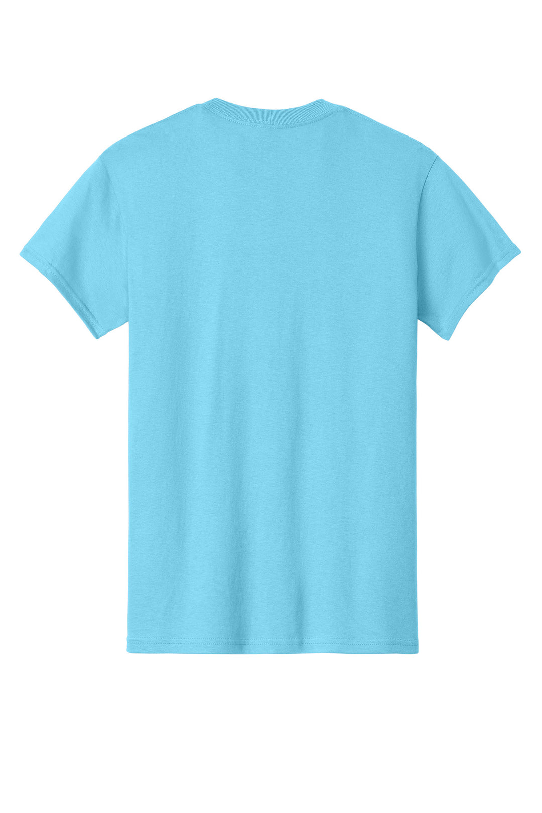 Rear View of Sky Gildan - Heavy Cotton 100% Cotton T-Shirt. 5000