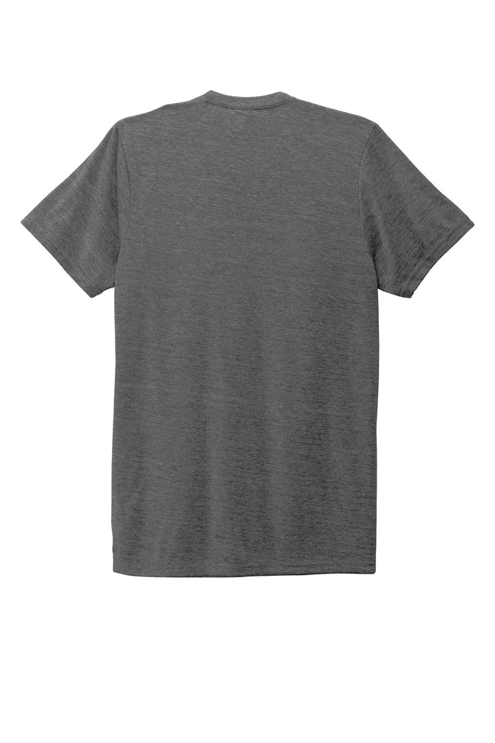 Rear View of Space Black Allmade Unisex Tri-Blend Tee AL2004