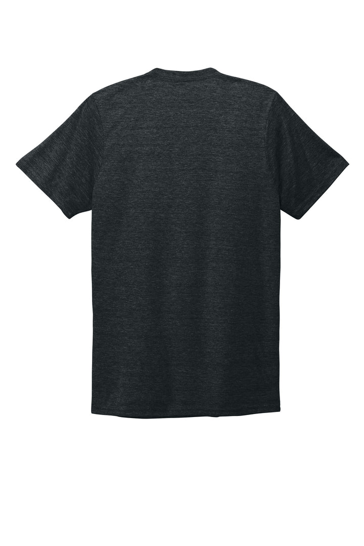 Rear View of Space Black Allmade Unisex Tri-Blend V-Neck Tee AL2014