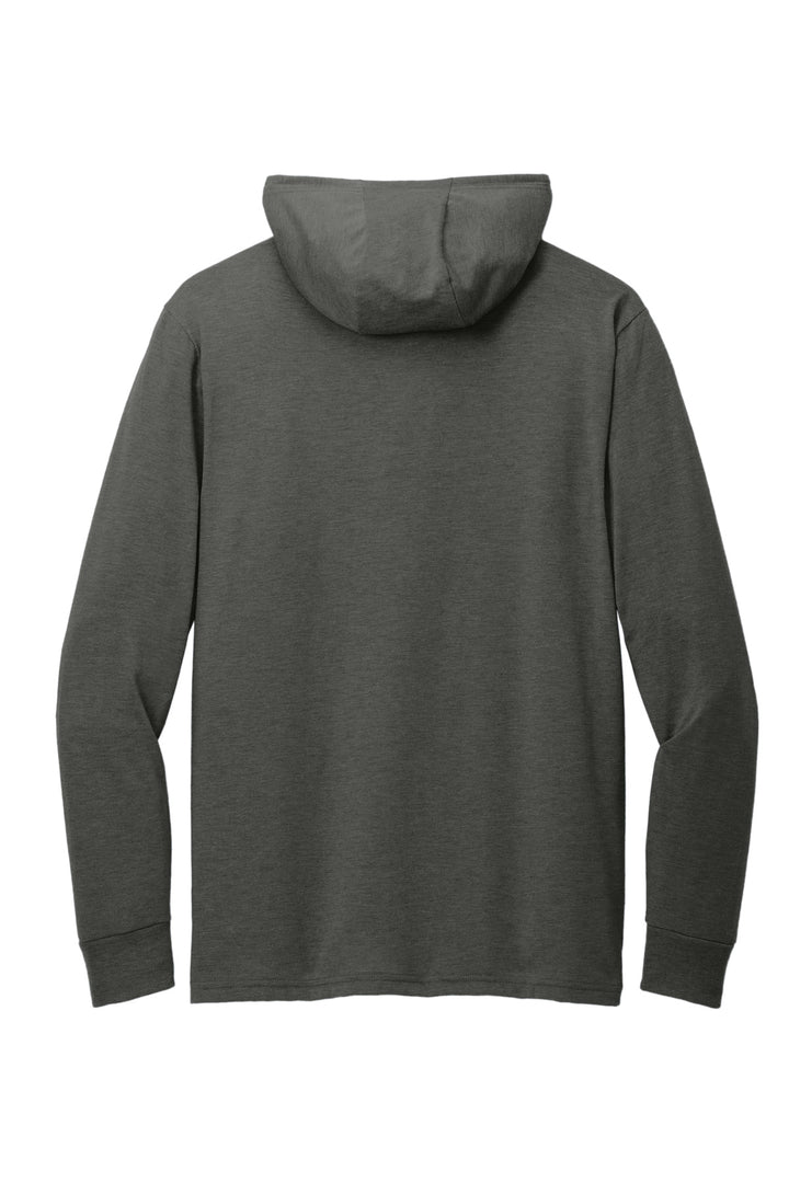 Rear View of SpaceBlack Allmade Unisex Tri-Blend Hoodie Tee AL6003