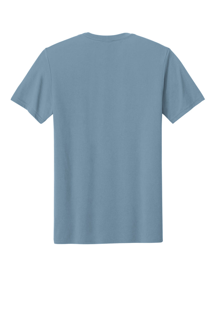 Rear View of StoneBlue Gildan Gildan Performance T-Shirt. 42000