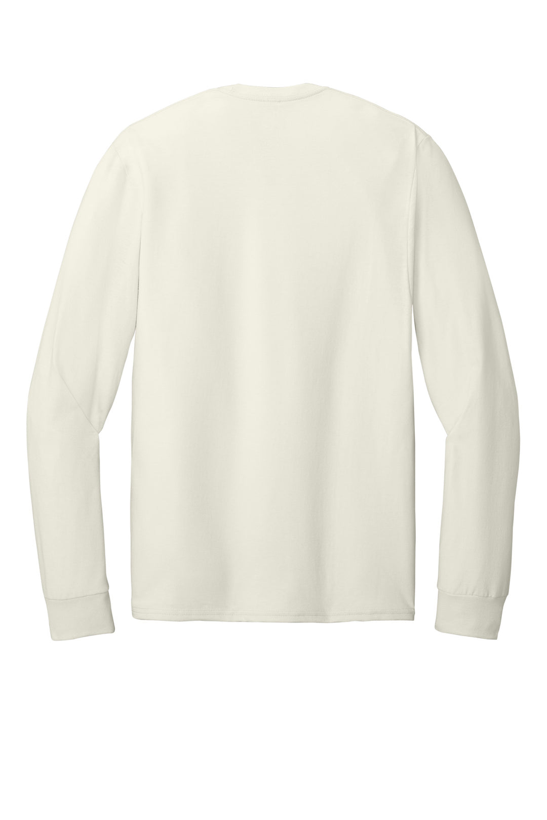 Rear View of SwtCrmHthr Jerzees Classics Unisex Cotton Long Sleeve T-Shirt 363L