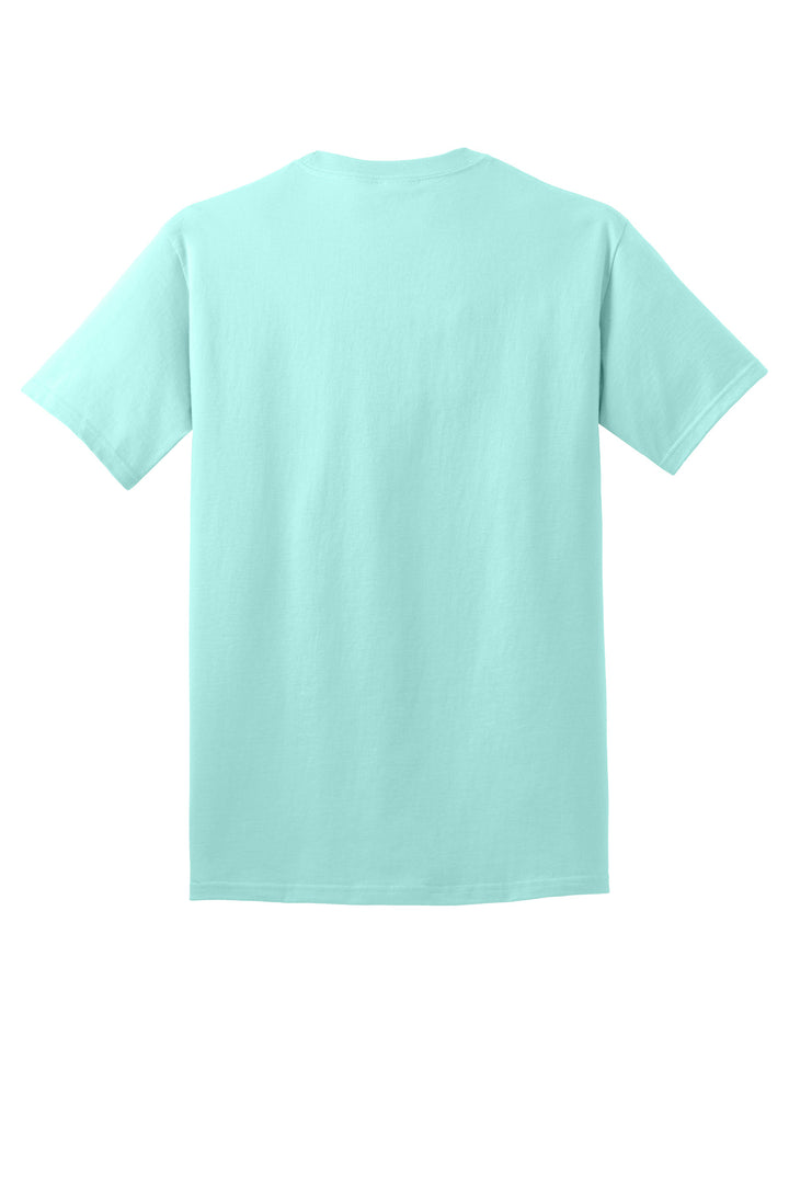 Rear View of TrCeladon Port & Company - Core Cotton Tee. PC54