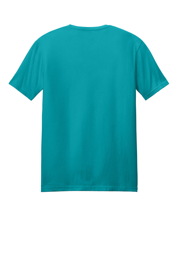 Rear View of TrplBlue Gildan Softstyle T-Shirt. 64000